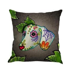 Christmas Colorful Linen Cushion Cover Stunning Pets 45x45cm 23 