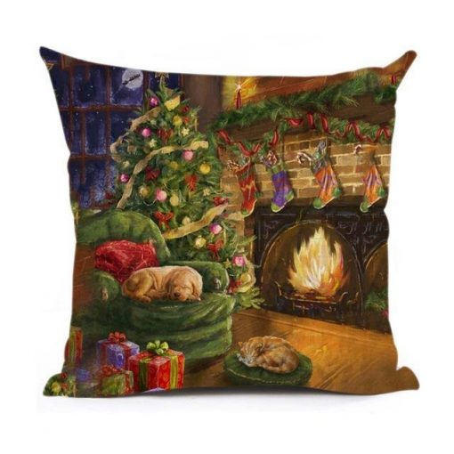 Christmas Decoration Cushion Cover Stunning Pets 43x43cm 10