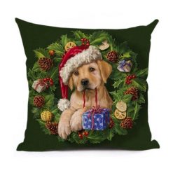 Christmas Decoration Cushion Cover Stunning Pets 43x43cm 13 