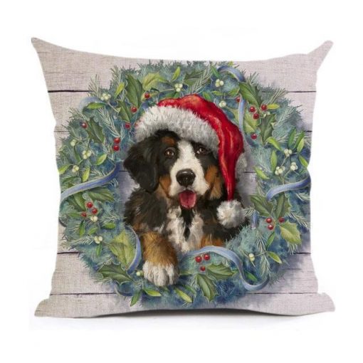Christmas Decoration Cushion Cover Stunning Pets 43x43cm 16