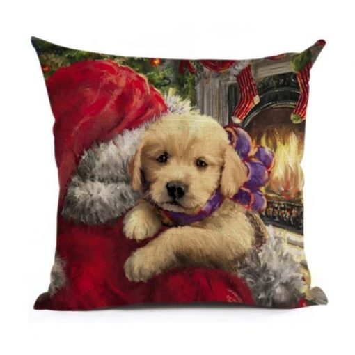 Christmas Decoration Cushion Cover Stunning Pets 43x43cm 2
