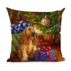 Christmas Decoration Cushion Cover Stunning Pets 43x43cm 3 