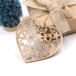 Christmas Decorations, Snowflakes, Deer&Tree Wooden Pendants Ornaments Stunning Pets Heart 