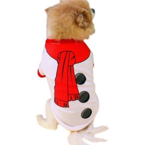 Christmas Snowman Costume for Pets Cat Dog Christmas GlamorousDogs Snowman XS