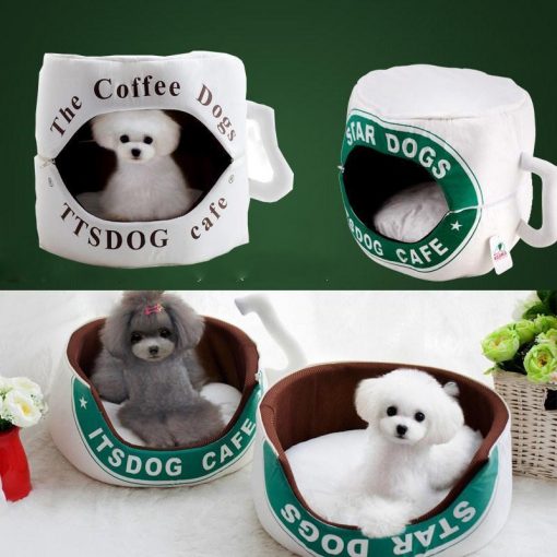 Coffee Cup Dog Bed, Funny Dog Bed Glamorous Dogs Shop - Glamorous Accessories for Your Dog + FREE SHIPPING