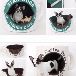 Coffee Cup Dog Bed, Funny Dog Bed Glamorous Dogs Shop - Glamorous Accessories for Your Dog + FREE SHIPPING 