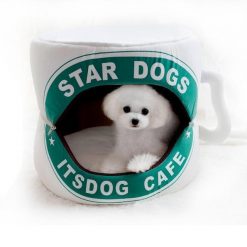 Coffee Cup Dog Bed, Funny Dog Bed Glamorous Dogs Shop - Glamorous Accessories for Your Dog + FREE SHIPPING as picture 1 35x35cm 