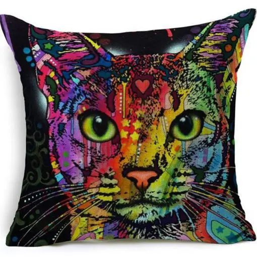 Colorful Pet Lover Cushion Stunning Pets 12