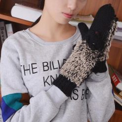 Colors Hedgehog Gloves Stunning Pets black 
