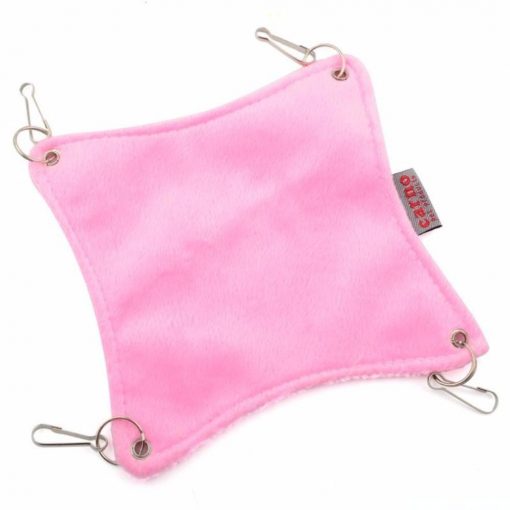 Comfortable Soft Plush Hammock For Small Pets Stunning Pets Pink M