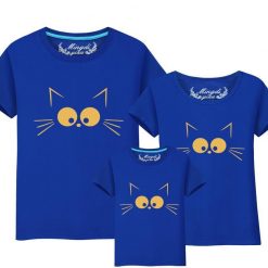 Cool Set of Family T-shirts | Best Gift for Cat Lovers July Test grammys Blue Dad 5XL 