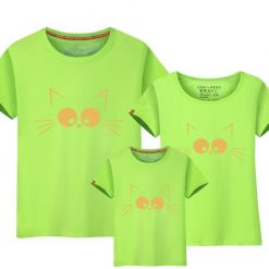 Cool Set of Family T-shirts | Best Gift for Cat Lovers July Test grammys Fruit green Dad 5XL 