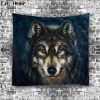 Cool Wolf 3D Tapestry Home accessories Stunning Pets 