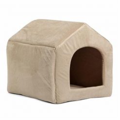 COZYBED™: 2 in 1 Cozy Bed & Sofa Luxury Pet House GlamorousDogs L Beige 