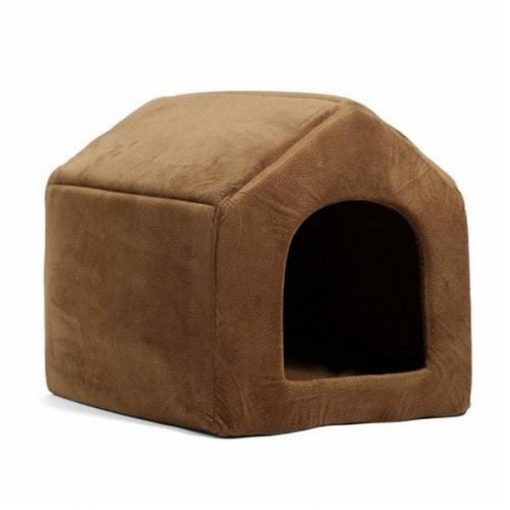 COZYBED™: 2 in 1 Cozy Bed & Sofa Luxury Pet House GlamorousDogs S Brown
