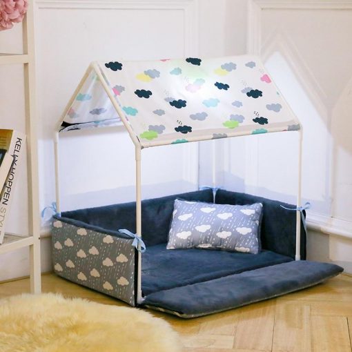 Cozy Washable Home Shaped Bed for Puppies, Cats & Small Dogs Small Dog Bed GlamorousDogs
