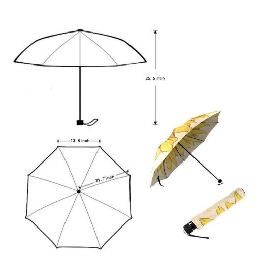 Customized Wind resistant Foldable Rain Umbrella custom umbrella GlamorousDogs