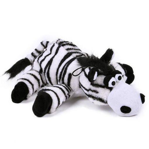 Cute Animal-design Chewing Squeaky Toy Stunning Pets Zebra M