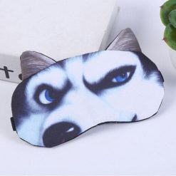 Cute Breathable Animal-themed Night Mask Eye Blinder GlamorousDogs Husky 