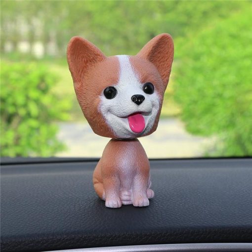 Cute Dog Bobble Head Mini Toy for the Car GlamorousDogs Corgi Dog