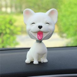 Cute Dog Bobble Head Mini Toy for the Car GlamorousDogs French Bull Dog 