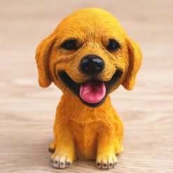 Cute Dog Bobble Head Mini Toy for the Car GlamorousDogs Golden Retriever