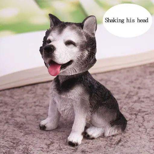 Cute Dog Bobble Head Mini Toy for the Car GlamorousDogs Husky 2