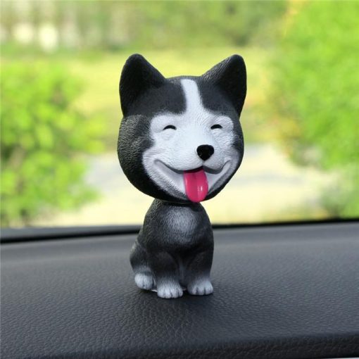 Cute Dog Bobble Head Mini Toy for the Car GlamorousDogs Husky 3