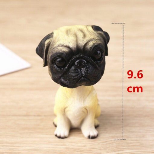 Cute Dog Bobble Head Mini Toy for the Car GlamorousDogs Pug