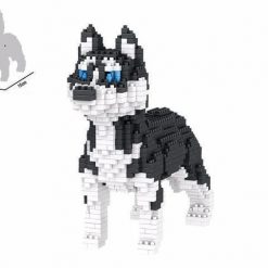 Cute Dog Mini Blocks Toy Stunning Pets Husky 