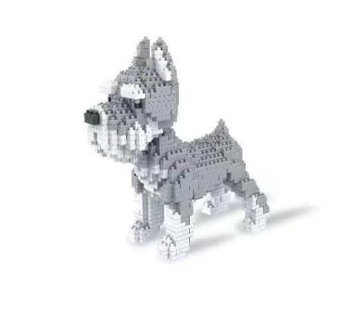 Cute Dog Mini Blocks Toy Stunning Pets schnauzer