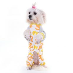 Cute Duck Pajamas Jumpsuit for Puppies - Soft Cozy Warm & perfect for Christmas gift Stunning Pets 