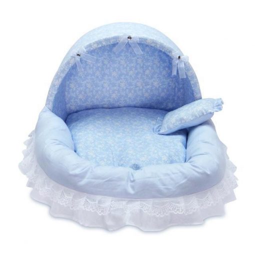 Cute Princess Pet Bed Stunning Pets Blue L 52x42x39cm