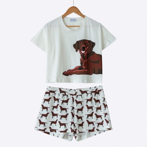 Cute Set Of Pajamas Dog Lovers ROI test GlamorousDogs S Chocolate Labrador