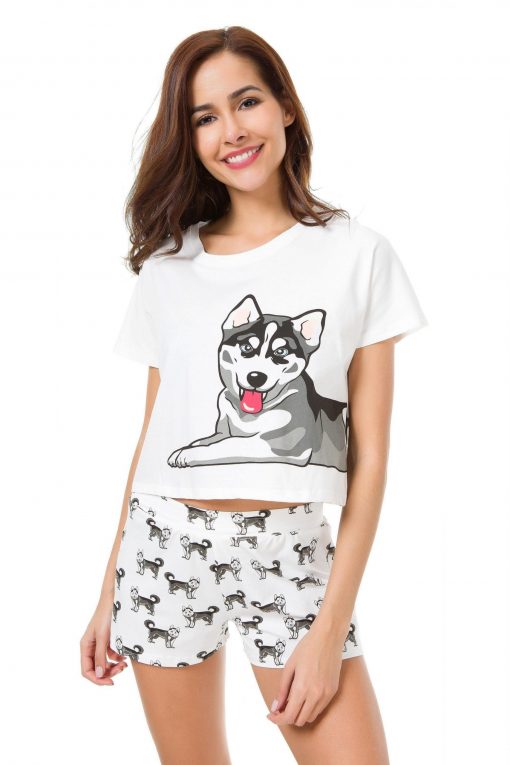 Cute Set Of Pajamas Dog Lovers ROI test GlamorousDogs S Husky