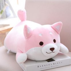 Cute Shiba Inu Pillow Stunning Pets pink open eyes 