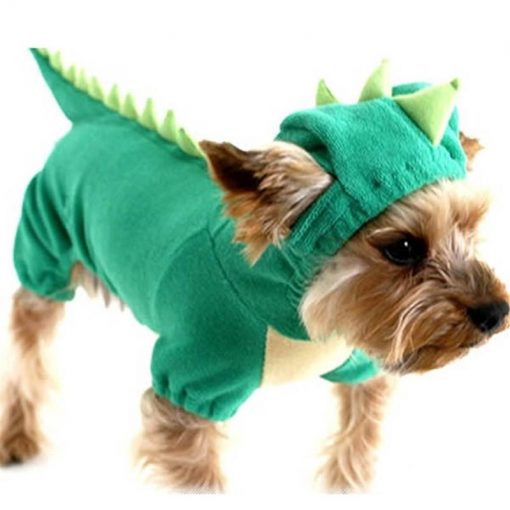 Dinosaur Pet Costume GlamorousDogs Green L