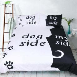 DOGGYSHEETS™: Your Dog's Place In Your Sheets Made Clear My Dog Side bedding sets GlamorousDogs Dog side US Full 3pcs 
