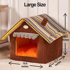DOGMANSION: Indoor Dog House With Removable Cover Dogs Bed GlamorousDogs 