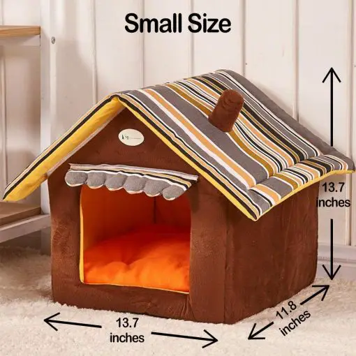 DOGMANSION: Indoor Dog House With Removable Cover Dogs Bed GlamorousDogs