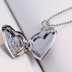 Dog Paw Print Necklace Is A Unique Pet Memorial Gift Memorial Necklace GlamorousDogs silver 