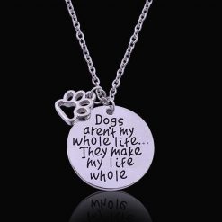 DOGS MAKE MY LIFE WHOLE NECKLACE | Best gift for dog lovers | Free Shipping July Test GlamorousDogs 