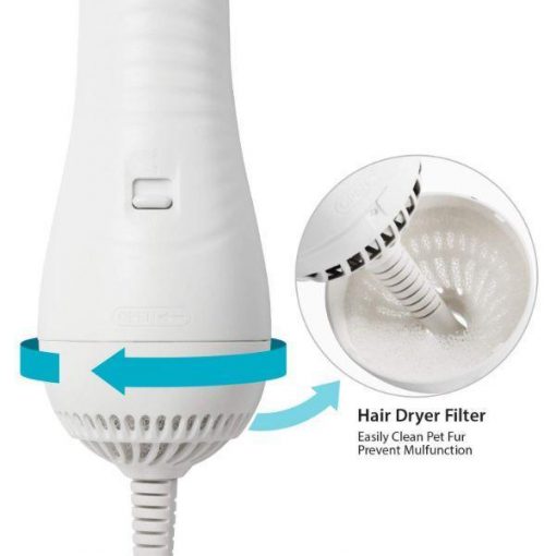 DRYPET™: A Hairbrush Dryer Combination, Silent, Gentle, and Effective 2-in-1 for All Pets. Dog Hair Dryer Glamorous Dogs Shop