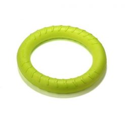 Durable Dental Dog Floating Training Ring Summer Toys Stunning Pets Green 18 CM Diameter 