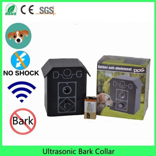 Durable weatherproof outdoor Ultrasonic Bark collar Stop Anti-bark house dog training system including Battery High Ticket Stunning Pets