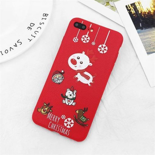Elk Case For iPhone 7, 7 Plus, 8, 8 Plus 6 6s Plus Stunning Pets Merry Christmas Case 1 For iPhone 6 6s