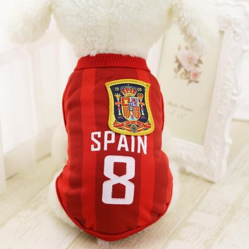 FIFA World Cup Russia 2018 EXCLUSIVE Doggo Tees Stunning Pets Spain XS