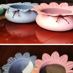 Flower-shaped Cat Bed Nest | Best Gift for Cat Owners July Test ATC GlamorousDogs 