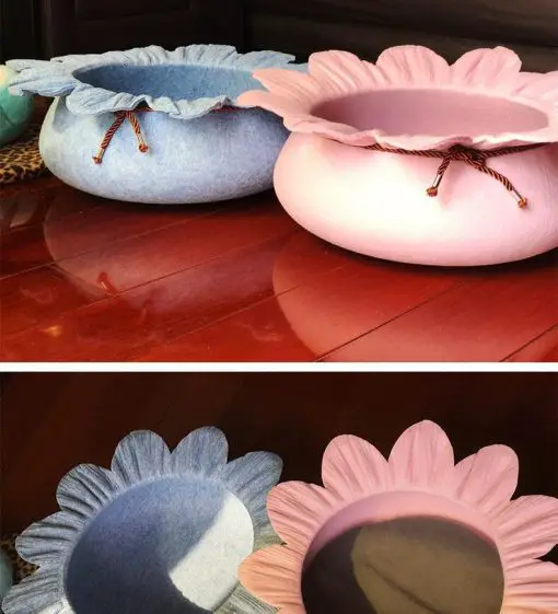 Flower-shaped Cat Bed Nest | Best Gift for Cat Owners July Test ATC GlamorousDogs