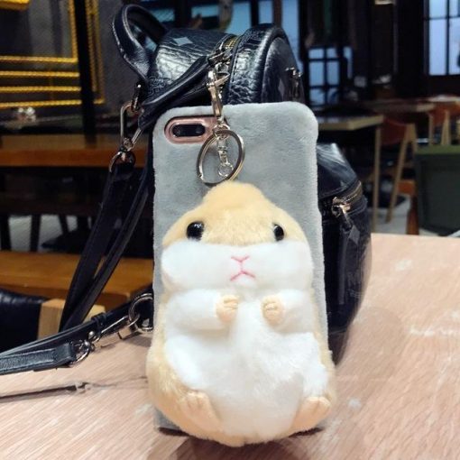 Fluffy Rabbit Hat Phone Case Stunning Pets Yellow Hamster i6 6S